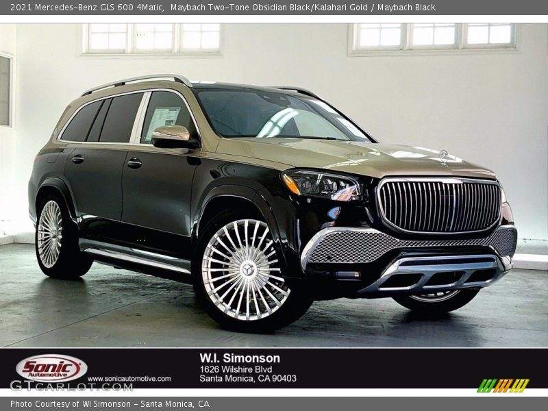 Maybach Two-Tone Obsidian Black/Kalahari Gold / Maybach Black 2021 Mercedes-Benz GLS 600 4Matic