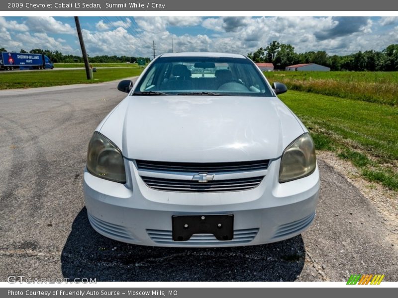 Summit White / Gray 2009 Chevrolet Cobalt LS Sedan