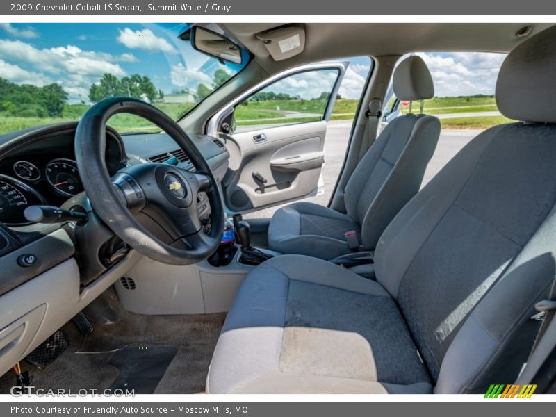 Summit White / Gray 2009 Chevrolet Cobalt LS Sedan
