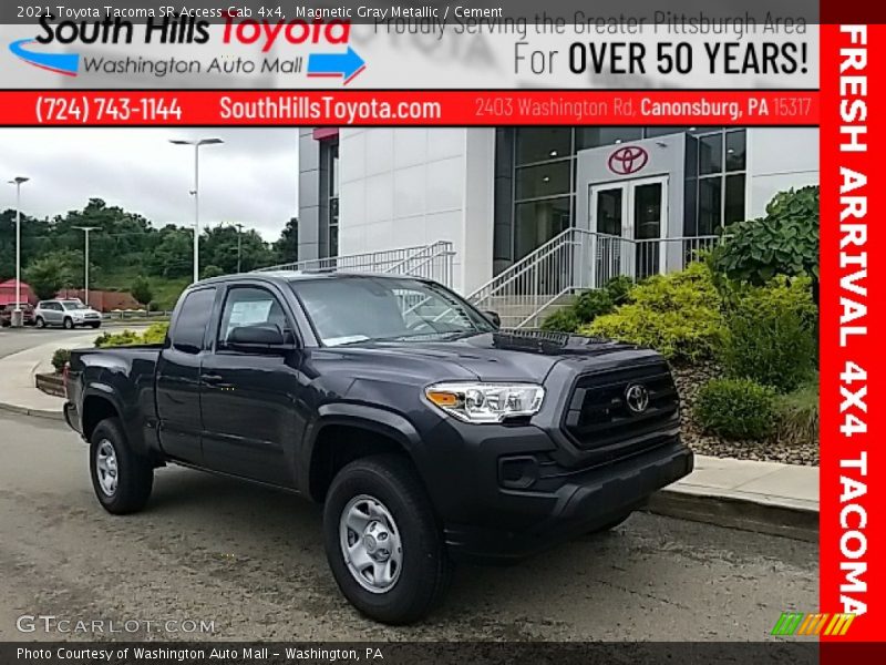 Magnetic Gray Metallic / Cement 2021 Toyota Tacoma SR Access Cab 4x4