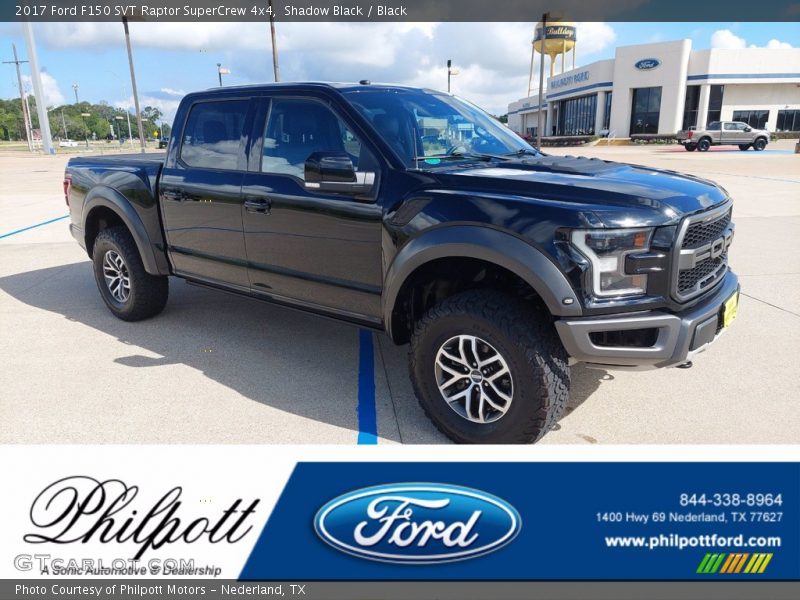 Shadow Black / Black 2017 Ford F150 SVT Raptor SuperCrew 4x4
