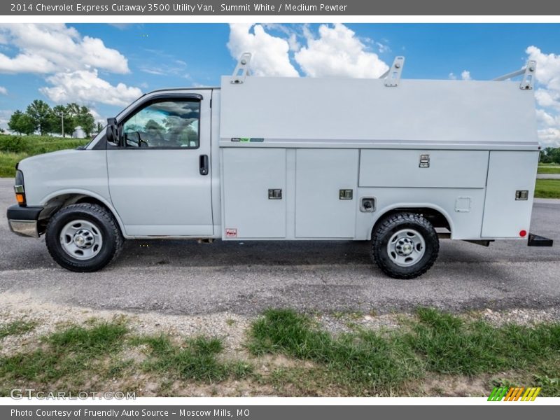 Summit White / Medium Pewter 2014 Chevrolet Express Cutaway 3500 Utility Van