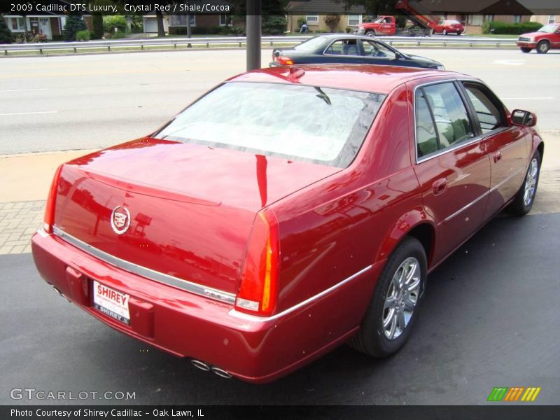 Crystal Red / Shale/Cocoa 2009 Cadillac DTS Luxury