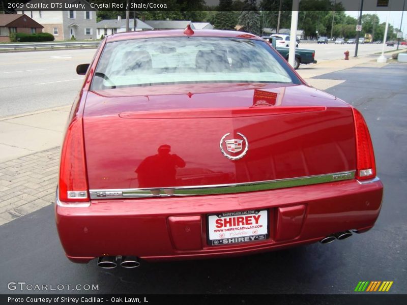 Crystal Red / Shale/Cocoa 2009 Cadillac DTS Luxury
