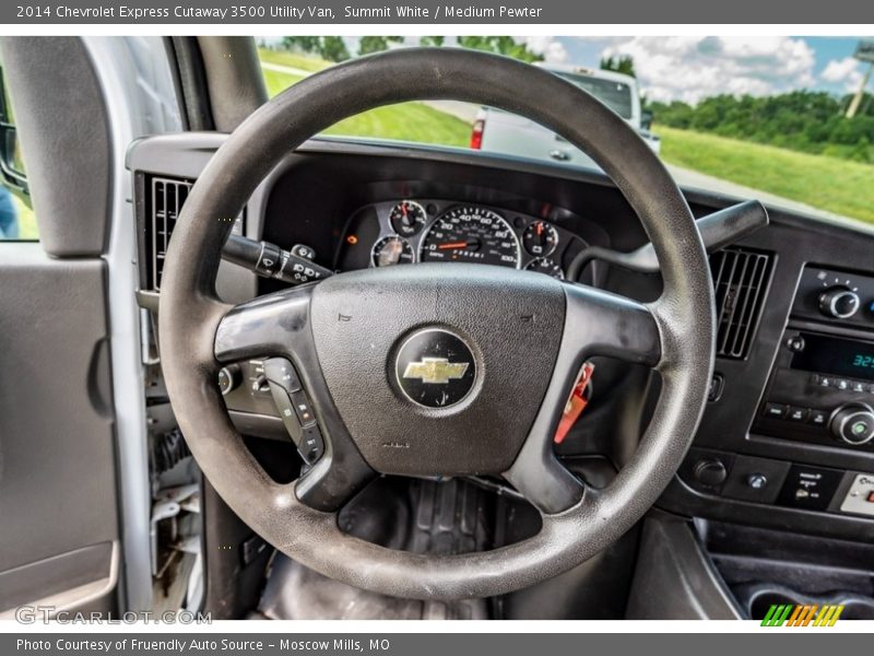Summit White / Medium Pewter 2014 Chevrolet Express Cutaway 3500 Utility Van