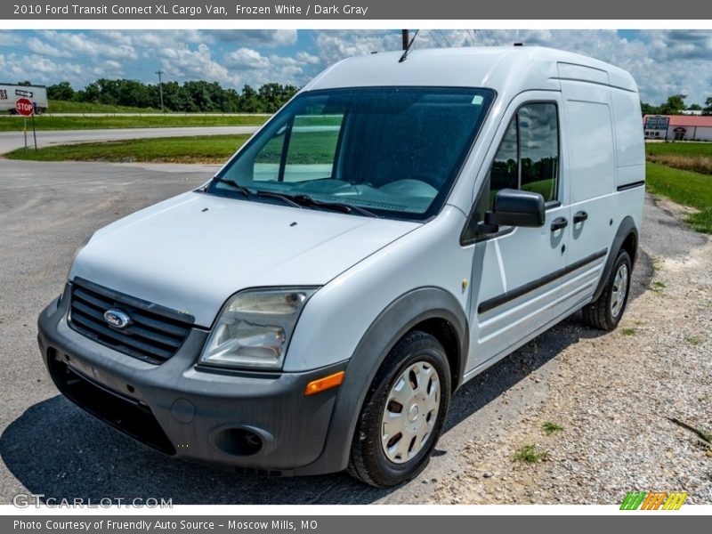 Frozen White / Dark Gray 2010 Ford Transit Connect XL Cargo Van