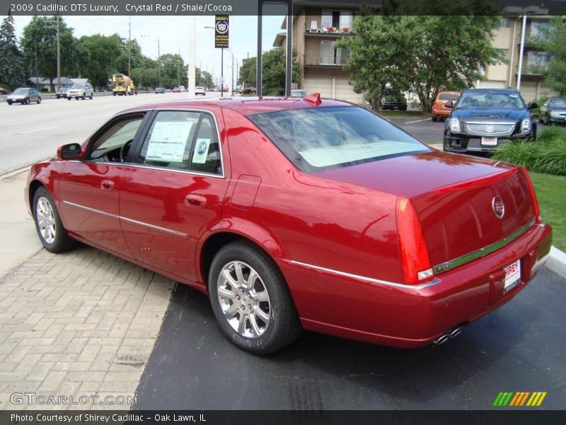 Crystal Red / Shale/Cocoa 2009 Cadillac DTS Luxury