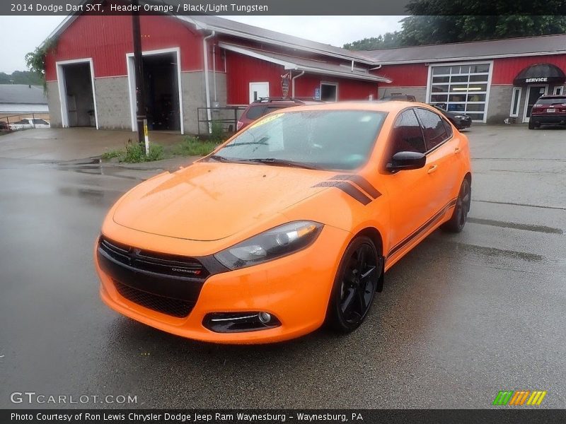 Header Orange / Black/Light Tungsten 2014 Dodge Dart SXT