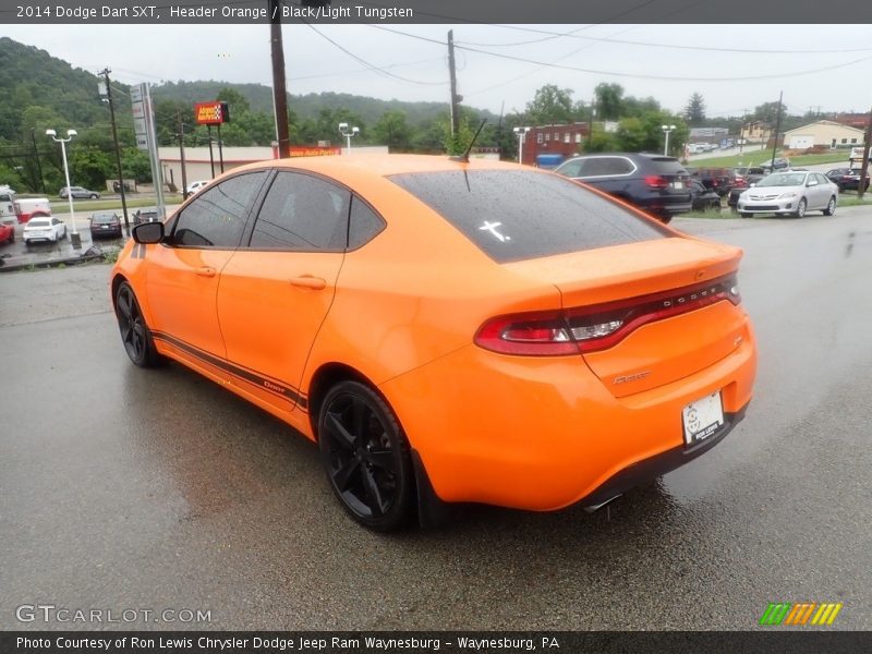 Header Orange / Black/Light Tungsten 2014 Dodge Dart SXT