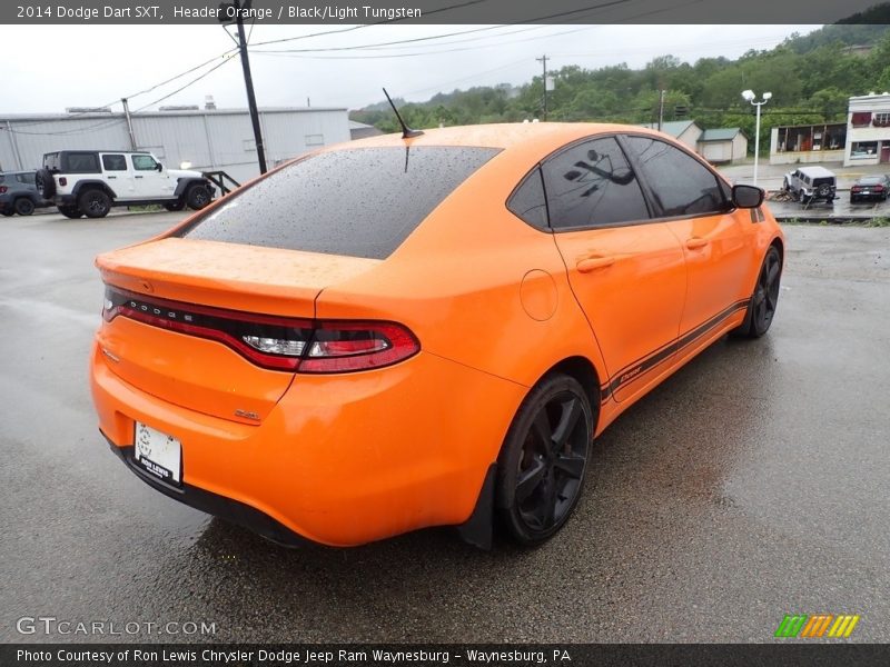 Header Orange / Black/Light Tungsten 2014 Dodge Dart SXT