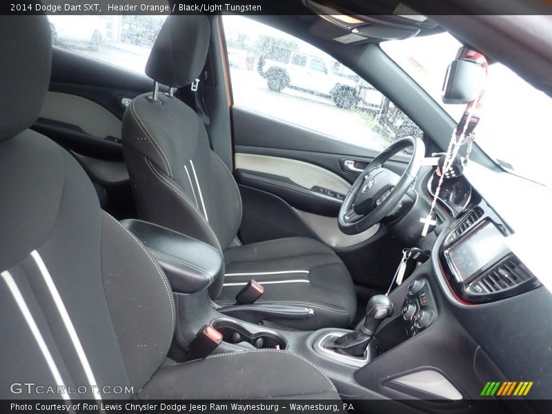 Header Orange / Black/Light Tungsten 2014 Dodge Dart SXT