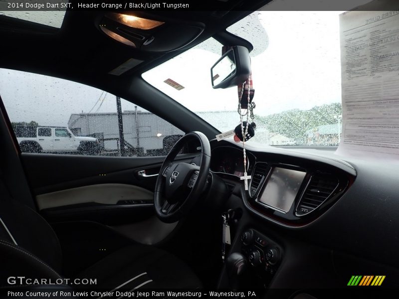 Header Orange / Black/Light Tungsten 2014 Dodge Dart SXT