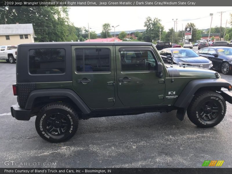 Jeep Green Metallic / Dark Slate Gray/Medium Slate Gray 2009 Jeep Wrangler Unlimited X 4x4 Right Hand Drive