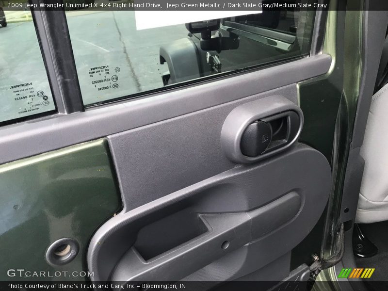 Jeep Green Metallic / Dark Slate Gray/Medium Slate Gray 2009 Jeep Wrangler Unlimited X 4x4 Right Hand Drive