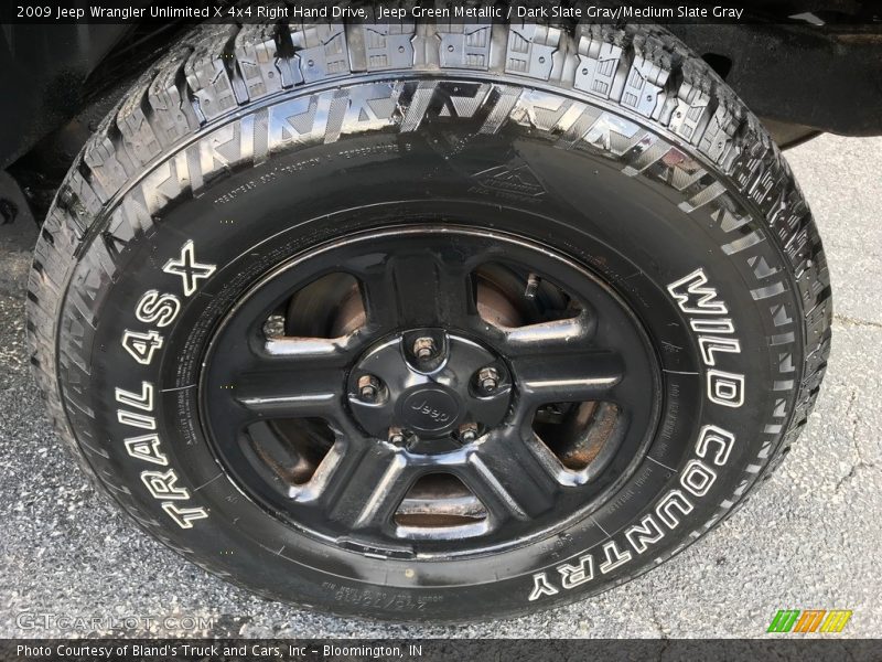 Jeep Green Metallic / Dark Slate Gray/Medium Slate Gray 2009 Jeep Wrangler Unlimited X 4x4 Right Hand Drive