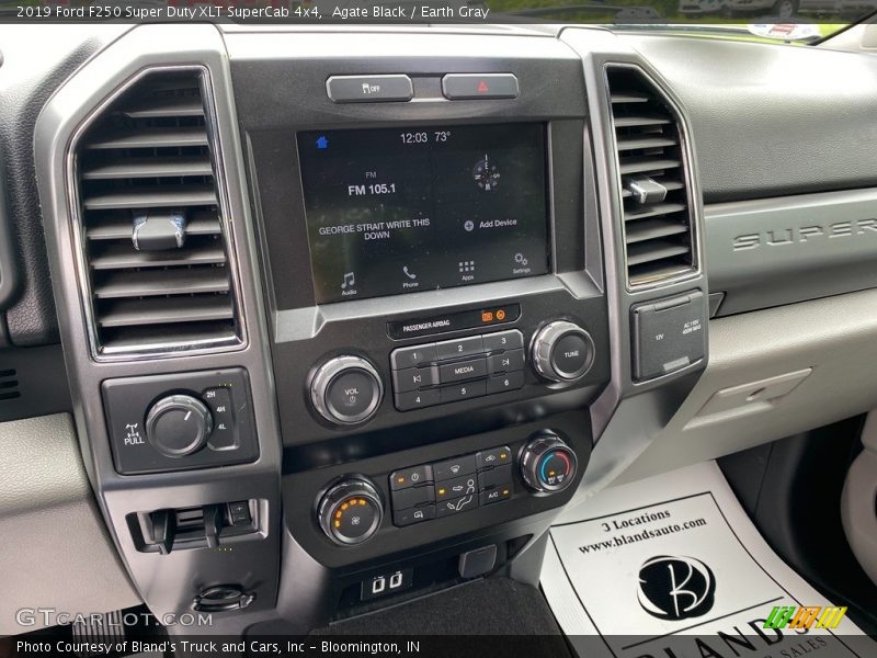 Agate Black / Earth Gray 2019 Ford F250 Super Duty XLT SuperCab 4x4