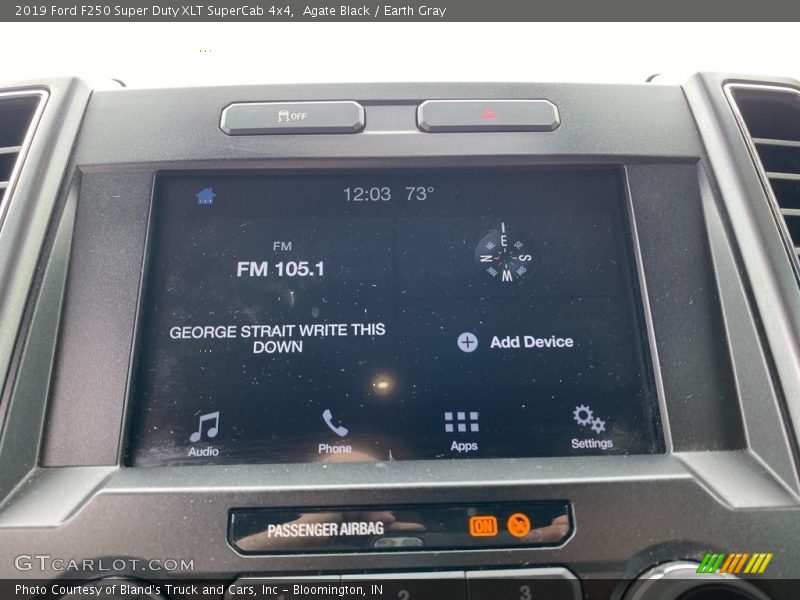 Agate Black / Earth Gray 2019 Ford F250 Super Duty XLT SuperCab 4x4