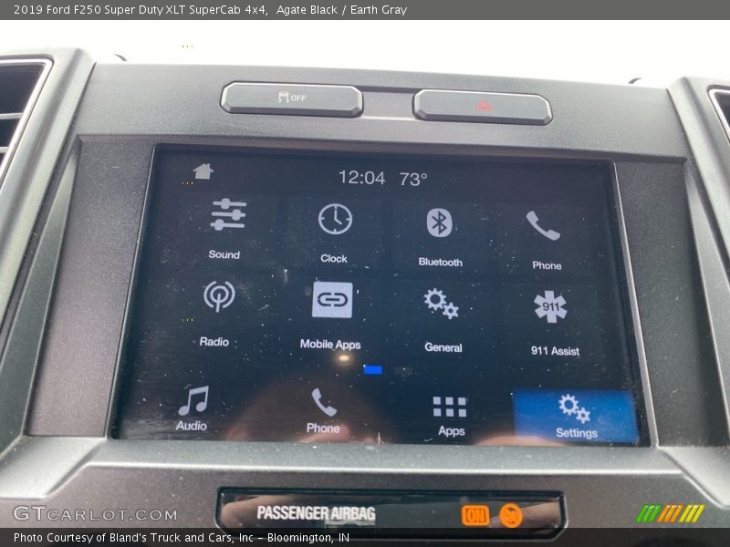 Agate Black / Earth Gray 2019 Ford F250 Super Duty XLT SuperCab 4x4