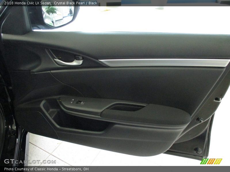 Crystal Black Pearl / Black 2018 Honda Civic LX Sedan