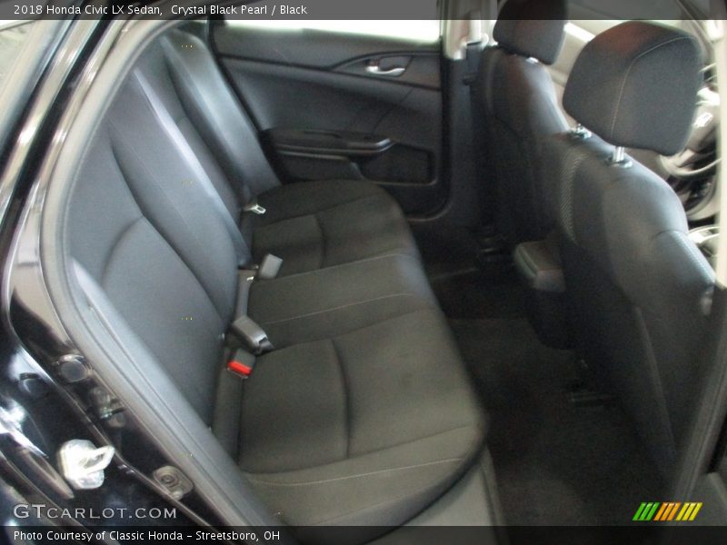Crystal Black Pearl / Black 2018 Honda Civic LX Sedan