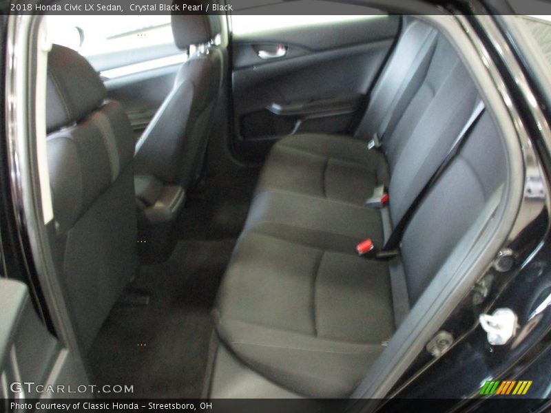 Crystal Black Pearl / Black 2018 Honda Civic LX Sedan