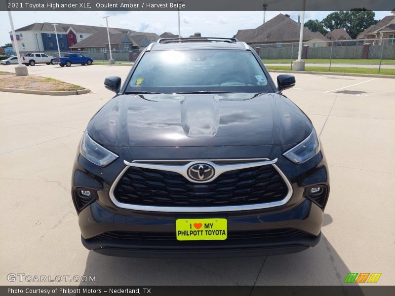 Opulent Amber / Harvest Beige 2021 Toyota Highlander XLE