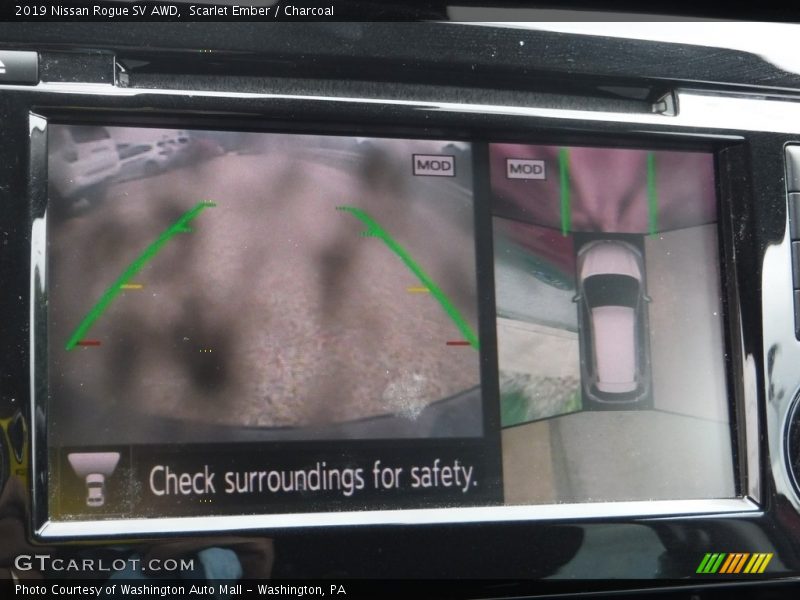 Scarlet Ember / Charcoal 2019 Nissan Rogue SV AWD
