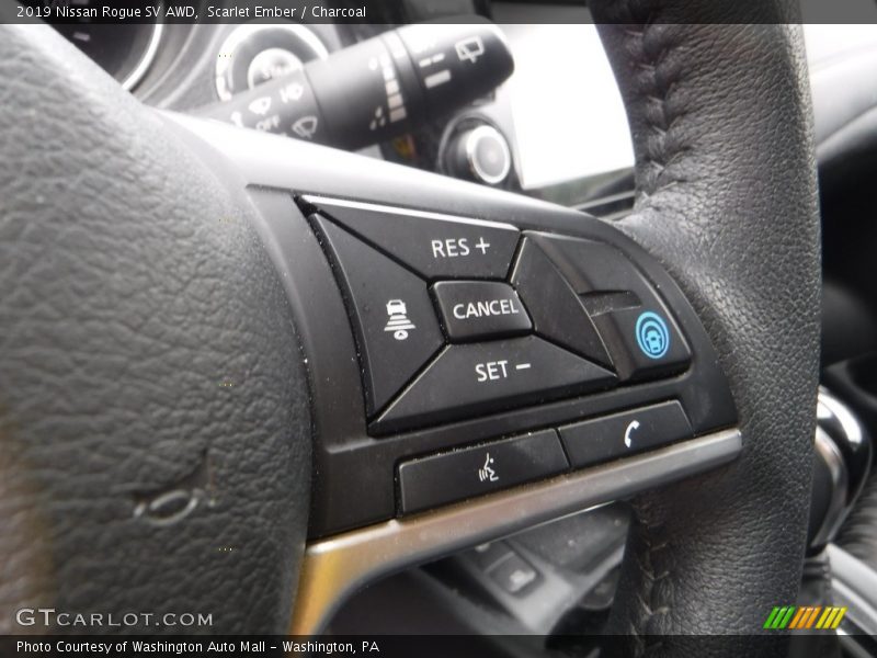 Scarlet Ember / Charcoal 2019 Nissan Rogue SV AWD