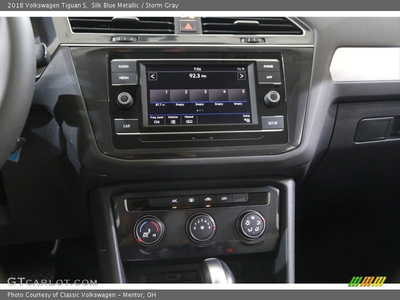 Silk Blue Metallic / Storm Gray 2018 Volkswagen Tiguan S