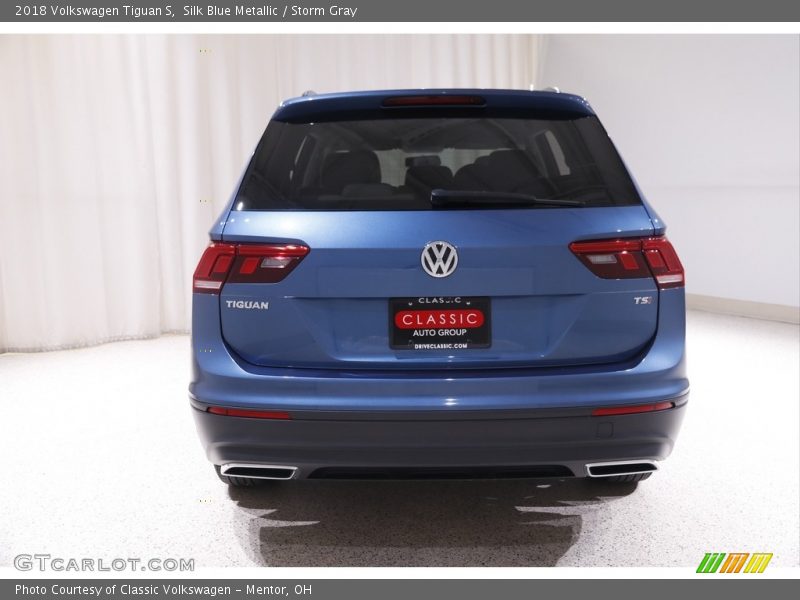 Silk Blue Metallic / Storm Gray 2018 Volkswagen Tiguan S