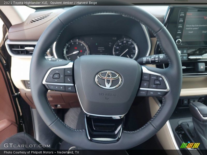 Opulent Amber / Harvest Beige 2021 Toyota Highlander XLE