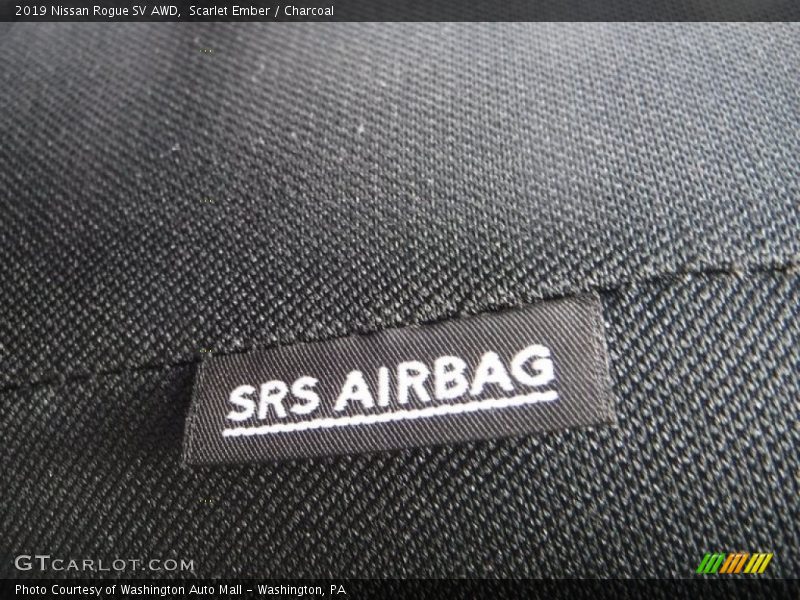 Scarlet Ember / Charcoal 2019 Nissan Rogue SV AWD