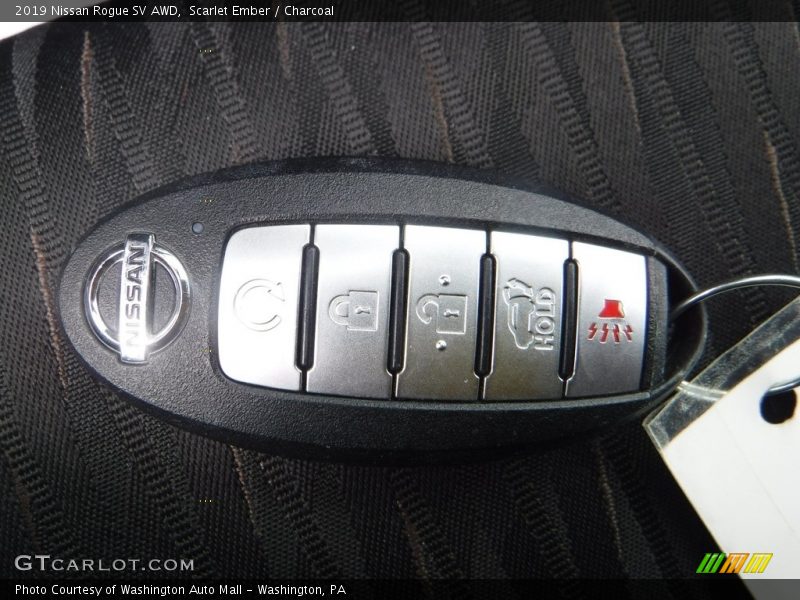 Scarlet Ember / Charcoal 2019 Nissan Rogue SV AWD