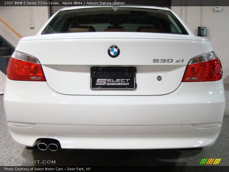 Alpine White / Auburn Dakota Leather 2007 BMW 5 Series 530xi Sedan