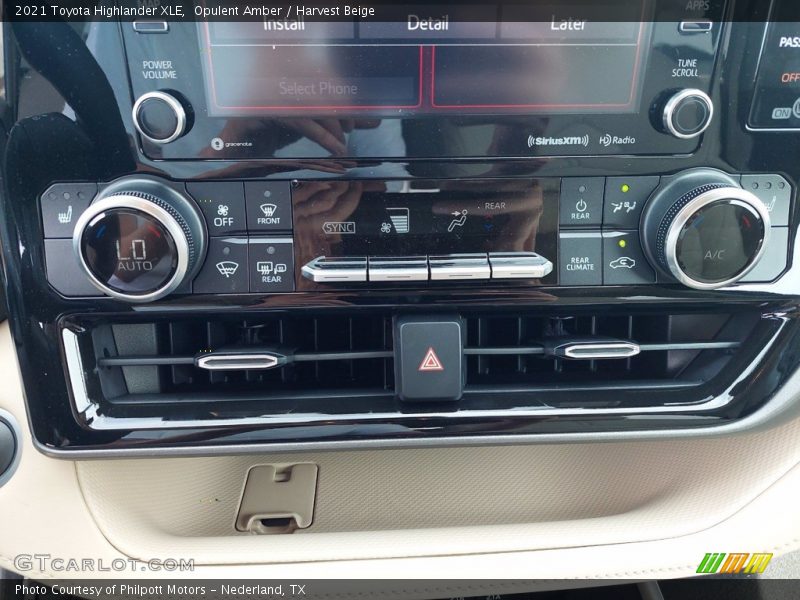Opulent Amber / Harvest Beige 2021 Toyota Highlander XLE