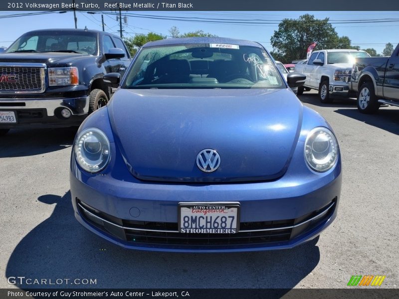 Reef Blue Metallic / Titan Black 2012 Volkswagen Beetle Turbo