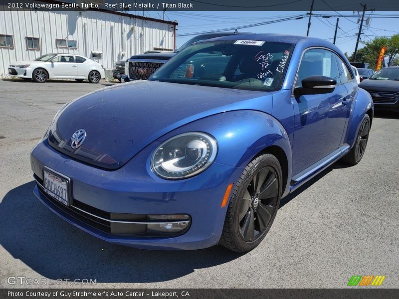 Reef Blue Metallic / Titan Black 2012 Volkswagen Beetle Turbo
