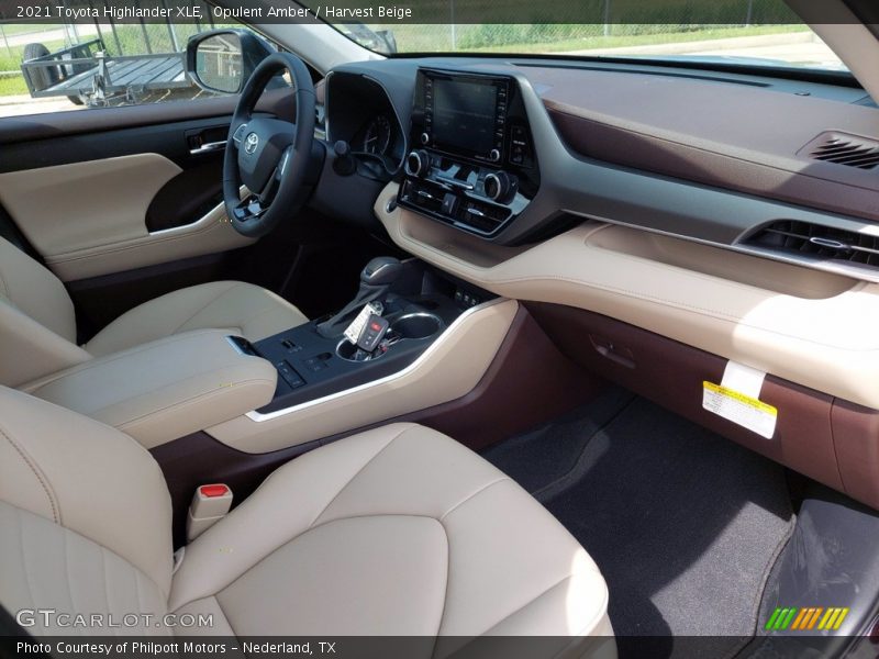 Opulent Amber / Harvest Beige 2021 Toyota Highlander XLE
