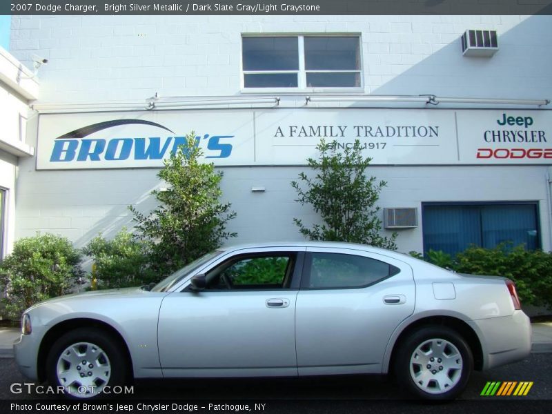 Bright Silver Metallic / Dark Slate Gray/Light Graystone 2007 Dodge Charger