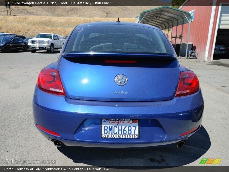 Reef Blue Metallic / Titan Black 2012 Volkswagen Beetle Turbo