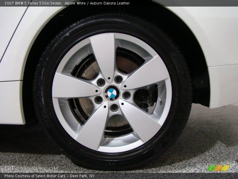 Alpine White / Auburn Dakota Leather 2007 BMW 5 Series 530xi Sedan