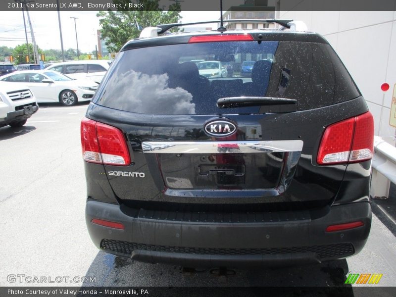 Ebony Black / Black 2011 Kia Sorento LX AWD