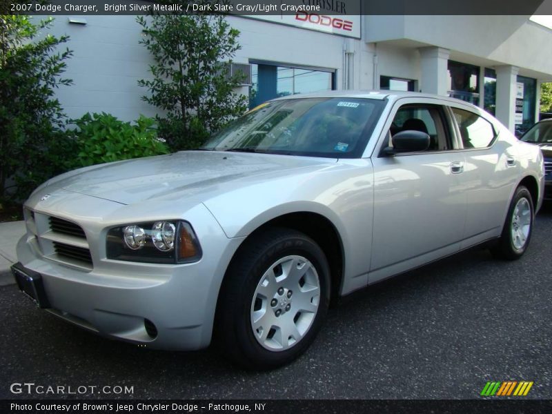 Bright Silver Metallic / Dark Slate Gray/Light Graystone 2007 Dodge Charger