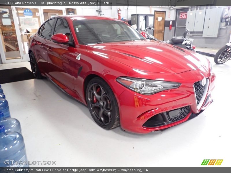 Rosso Alfa (Red) / Black 2017 Alfa Romeo Giulia Quadrifoglio