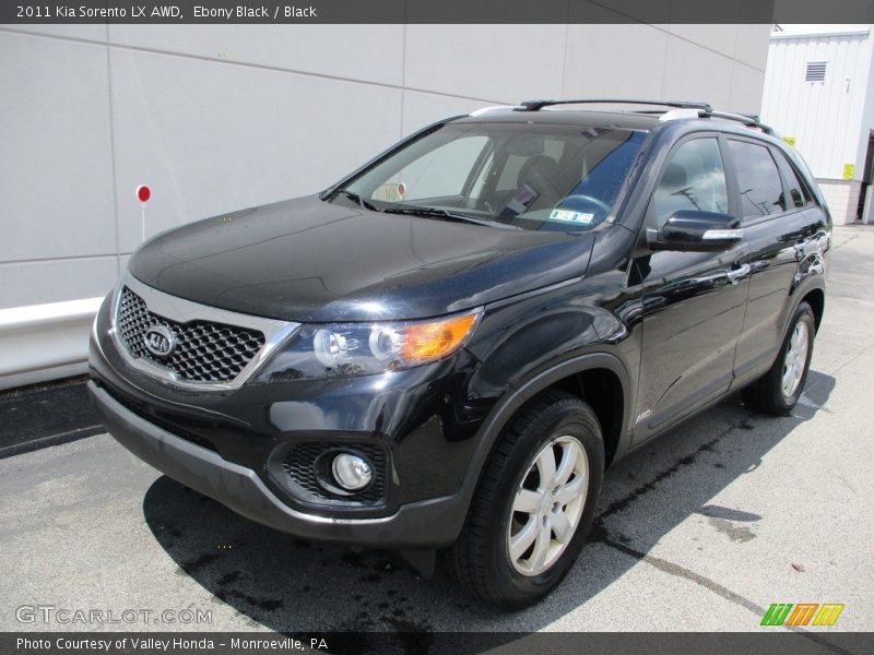 Ebony Black / Black 2011 Kia Sorento LX AWD