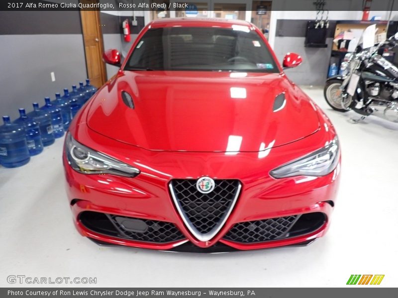 Rosso Alfa (Red) / Black 2017 Alfa Romeo Giulia Quadrifoglio