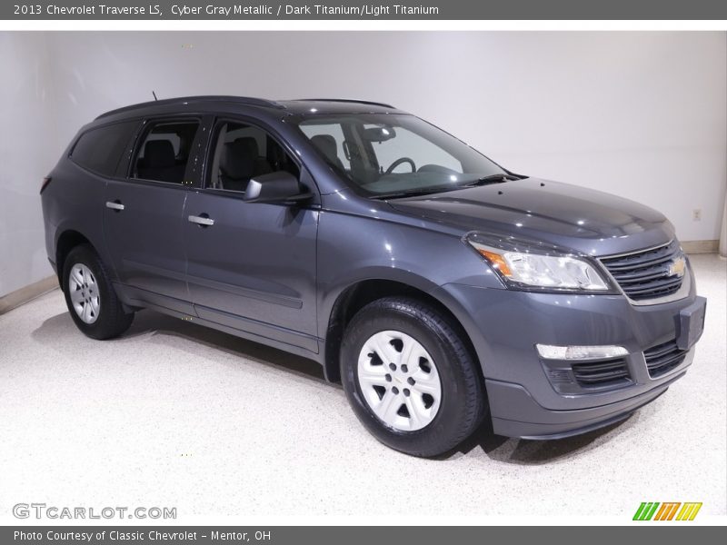 Cyber Gray Metallic / Dark Titanium/Light Titanium 2013 Chevrolet Traverse LS