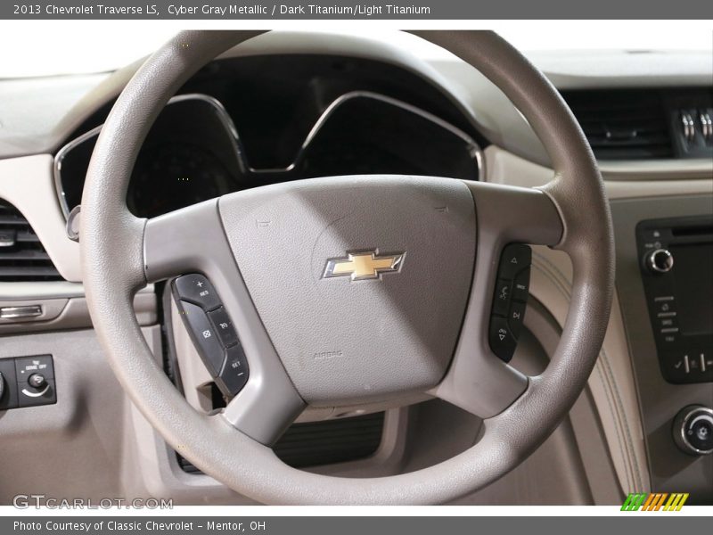 Cyber Gray Metallic / Dark Titanium/Light Titanium 2013 Chevrolet Traverse LS