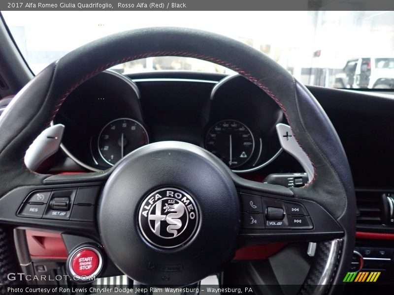 Rosso Alfa (Red) / Black 2017 Alfa Romeo Giulia Quadrifoglio