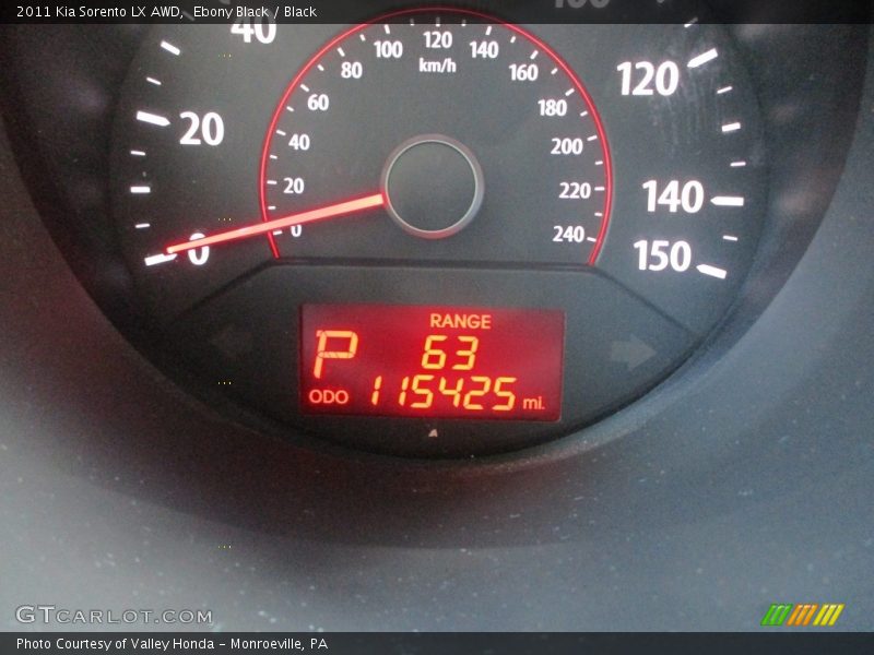 Ebony Black / Black 2011 Kia Sorento LX AWD